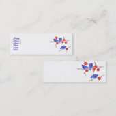 青い鳥のプロフィールカード スキニー名刺 (正面/裏面)