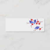 青い鳥のプロフィールカード スキニー名刺 (裏面)