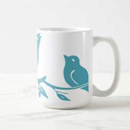 青い鳥のマグ コーヒーマグカップ