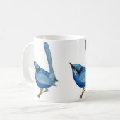 青い鳥のマグ コーヒーマグカップ (正面左)