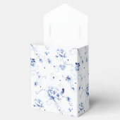 青い鳥のローズ・チャイナ・パターン花 フェイバーボックス (オープン)