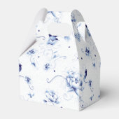 青い鳥のローズ・チャイナ・ペイントの花模様 フェイバーボックス (裏面サイド)