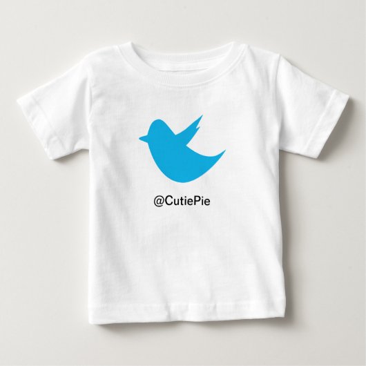 青い鳥の会合媒体 ベビーTシャツ (正面)
