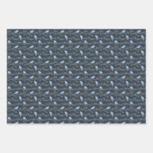 青い鳥の包装紙シート ラッピングペーパーシート (正面2)