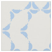 青い鳥の幾何学円プリントキルトパターン ファブリック (クローズアップ)