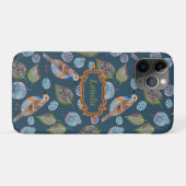 青い鳥の水色のパターン Case-Mate iPhoneケース (裏面(横))