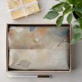 青い鳥の開花の木絵を描の切り離し 薄葉紙 (ギフト)