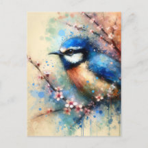 青い鳥ポストクロッシングはがき