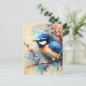 青い鳥ポストクロッシングはがき ポストカード (スタンド正面)