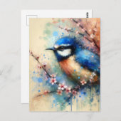 青い鳥ポストクロッシングはがき ポストカード (正面/裏面)