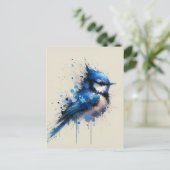 青い鳥ポストクロッシングはがき ポストカード (スタンド正面)