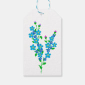 青い鳥忘れ私ではなくフローラ80番目の誕生日 ギフトタグ (裏面)