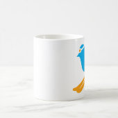 青い鳥日のマグ コーヒーマグカップ (中央)
