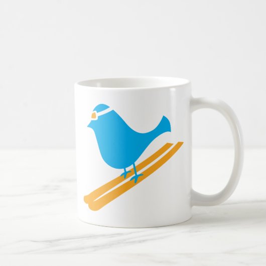 青い鳥日のマグ コーヒーマグカップ (右)
