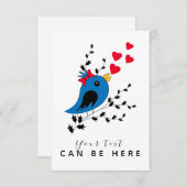 青い鳥 サンキューカード (正面/裏面)