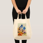 青い鳥 トートバッグ (正面(商品))