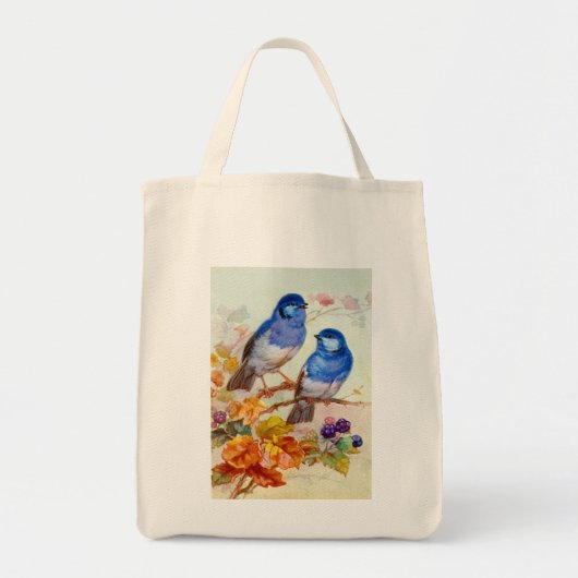 青い鳥 トートバッグ (正面)