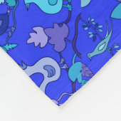 青い鳥 フリースブランケット (角)