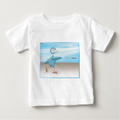 青い鳥 ベビーTシャツ (正面)