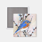 青い鳥 マグネット (正面/裏面)