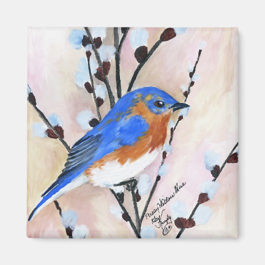 青い鳥 マグネット (正面)