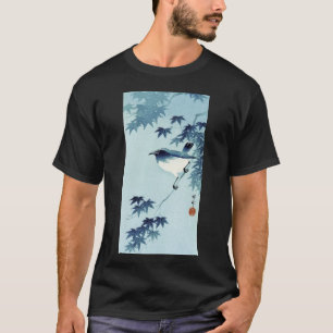 青い鳥,古邨鳥の青,小村,浮世絵 Tシャツ