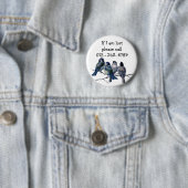 青い鳥、子供の緊急時連絡間 缶バッジ (インサイチュ)