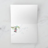 青い鳥、鳥かご サンキューカード (内部)