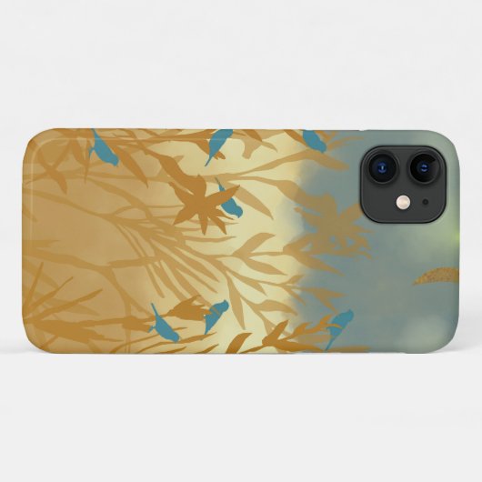 青い鳥 Case-Mate iPhoneケース (裏面(横))