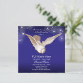 青い鳩の追悼式のお知らせ 招待状 (スタンド正面)