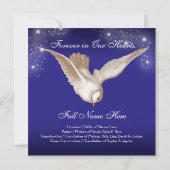 青い鳩の追悼式のお知らせ 招待状 (裏面)