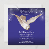 青い鳩の追悼式のお知らせ 招待状 (正面)