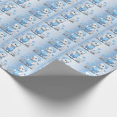 青い鴨の包装紙 ラッピングペーパー (角)