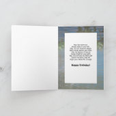 青い鷲が付いている義理の娘のバースデー・カード カード (内部)