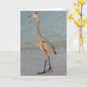 青い鷲の色彩の鮮やかなメッセージカード カード (黄色い花)