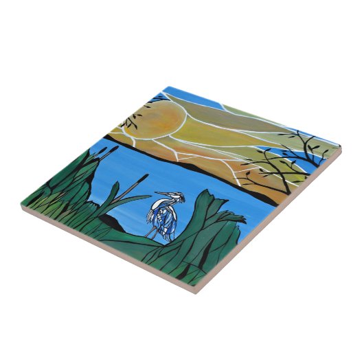 青い鷲湾 タイル (側面)