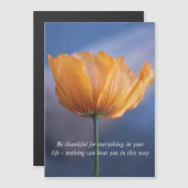 青い黄色いケシの花に感謝しなさい。 (正面/裏面)