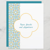 青い黄色のタイルバインダー用のスペインのデバイダーページ (正面/裏面)