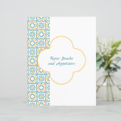 青い黄色のタイルバインダー用のスペインのデバイダーページ (スタンド正面)