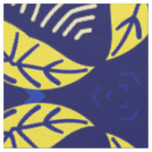 青い黄色の三角形抽象芸術幾何学的パターン ファブリック (クローズアップ)