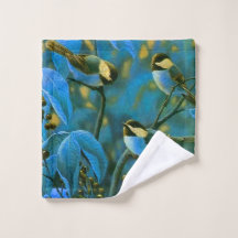 青い黄色の小鳥