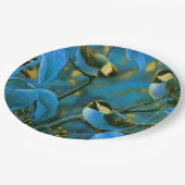 青い黄色の小鳥 ペーパープレート (アングル)