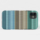 青い黄色の緑のスタイリッシュ抽象芸術 Case-Mate iPhoneケース (裏面(横))