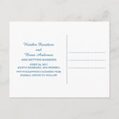 青い黄色の航海のいかり日付はがきを保存 案内ポストカード (裏面)