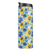 青い黄色の花 タンブラー (回転右)