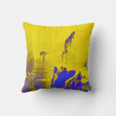 青い黄色 クッション (裏面)