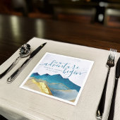 青い黄金の山　冒険の始まり　ウェディング スタンダードカクテルナプキン