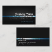 、青い黒い、カーボン繊維のカスタムな名刺 名刺 (正面/裏面)