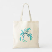 青い黒の仮面のラバドリ トートバッグ (裏面)