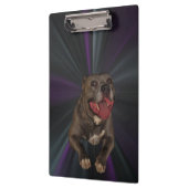 青い鼻のピットブルクリップボード クリップボード (左)